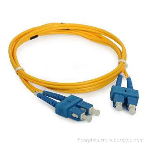 Telecommunication SC Duplex fiber optical patch cord with U